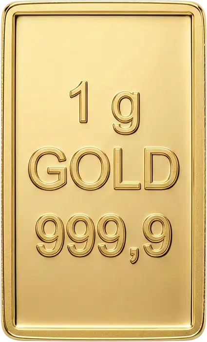 1 Gramm Goldbarren